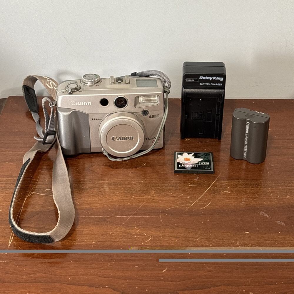 Canon PowerShot G2 4.0MP Digital Camera - Tested + Battery And SD Card READ